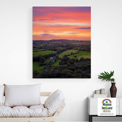 Canvas Wrap - Sunset over Kildysart Countryside, County Clare, Ireland - James A. Truett - Moods of Ireland - Irish Art