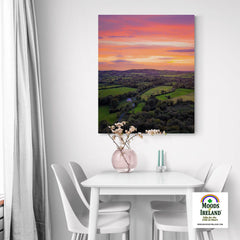 Canvas Wrap - Sunset over Kildysart Countryside, County Clare, Ireland - James A. Truett - Moods of Ireland - Irish Art