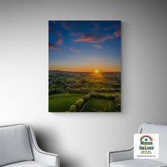 Canvas Wrap - May Irish Sunset over County Clare Countryside - James A. Truett - Moods of Ireland - Irish Art