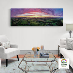 Panorama Canvas - Autumn Sunrise over Kildysart, County Clare - James A. Truett - Moods of Ireland - Irish Art