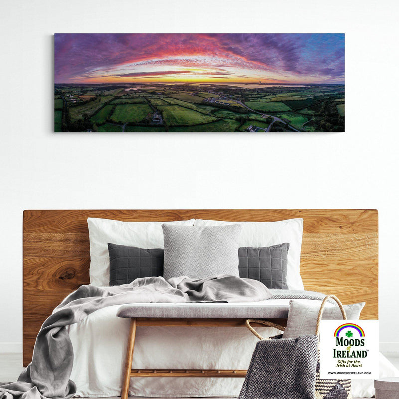 Panorama Canvas - Autumn Sunrise over Kildysart, County Clare - James A. Truett - Moods of Ireland - Irish Art