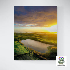 Canvas Wrap - Autumn Sunrise over Ballylean Lake, Kildysart, County Clare - James A. Truett - Moods of Ireland - Irish Art