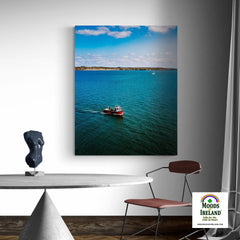 Canvas Wrap - Fishing Vessel on Carrigaholt Bay, County Clare - James A. Truett - Moods of Ireland - Irish Art