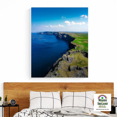 Canvas Wrap -Majestic Cliffs of Moher from Hag's Head, County Clare - James A. Truett - Moods of Ireland - Irish Art