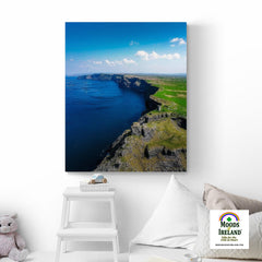 Canvas Wrap -Majestic Cliffs of Moher from Hag's Head, County Clare - James A. Truett - Moods of Ireland - Irish Art