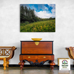 Canvas Wrap - Field of Buttercups in Spring, County Clare - James A. Truett - Moods of Ireland - Irish Art