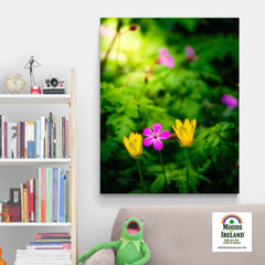 Canvas Wrap - Wildflowers at Thoor Ballylee, County Galway, Ireland - James A. Truett - Moods of Ireland - Irish Art