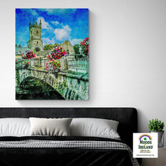 Canvas Wrap - Ennis Friary in Summer - James A. Truett - Moods of Ireland - Irish Art