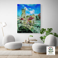 Canvas Wrap - Ennis Friary in Summer - James A. Truett - Moods of Ireland - Irish Art