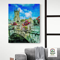 Canvas Wrap - Ennis Friary in Summer - James A. Truett - Moods of Ireland - Irish Art