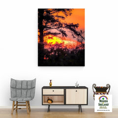 Canvas Wrap - Tree Silhouette in Sunrise, County Clare - James A. Truett - Moods of Ireland - Irish Art