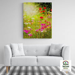 Canvas Wrap - Wildflower Chorus Serenading the Sun, County Clare - James A. Truett - Moods of Ireland - Irish Art