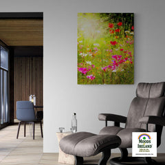 Canvas Wrap - Wildflower Chorus Serenading the Sun, County Clare - James A. Truett - Moods of Ireland - Irish Art