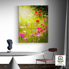 Canvas Wrap - Wildflower Chorus Serenading the Sun, County Clare - James A. Truett - Moods of Ireland - Irish Art