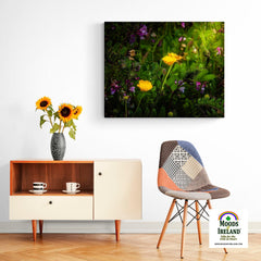 Canvas Wrap - Buttercups and other Wildflowers, County Clare - James A. Truett - Moods of Ireland - Irish Art