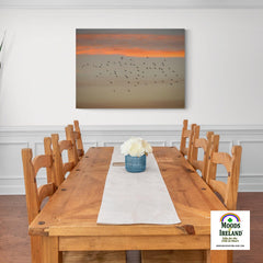 Canvas Wrap - Starlings at Sunset over County Clare - James A. Truett - Moods of Ireland - Irish Art