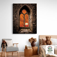 Canvas Wrap - Clare Abbey Sunrise in County Clare - James A. Truett - Moods of Ireland - Irish Art