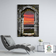 Canvas Wrap - Enchanted Medieval Portal Canvas Wrap Moods of Ireland 