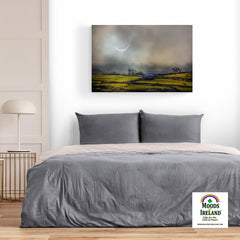 Canvas Wrap - Solar Eclipse Over Irish Countryside, County Clare - James A. Truett - Moods of Ireland - Irish Art