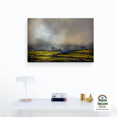 Canvas Wrap - Solar Eclipse Over Irish Countryside, County Clare - James A. Truett - Moods of Ireland - Irish Art