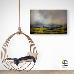 Canvas Wrap - Solar Eclipse Over Irish Countryside, County Clare - James A. Truett - Moods of Ireland - Irish Art