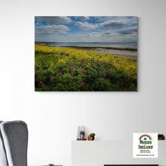 Canvas Wrap - Wildflowers on Galway Bay Canvas Wrap Moods of Ireland 