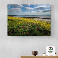 Canvas Wrap - Wildflowers on Galway Bay Canvas Wrap Moods of Ireland 