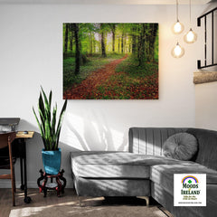 Canvas Wrap - Pathway to Spring, Coole Park, County Galway - James A. Truett - Moods of Ireland - Irish Art
