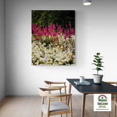 Canvas Wrap - Daisies and Foxglove in the Irish Countryside - James A. Truett - Moods of Ireland - Irish Art