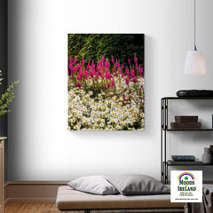 Canvas Wrap - Daisies and Foxglove in the Irish Countryside - James A. Truett - Moods of Ireland - Irish Art