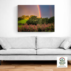 Canvas Wrap - County Clare Rainbow and Wildflowers - James A. Truett - Moods of Ireland - Irish Art