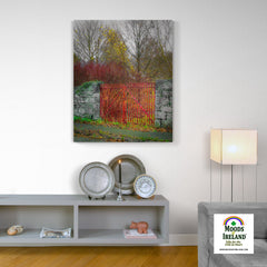 Canvas Wrap - Red Gate in Autumn, County Galway - James A. Truett - Moods of Ireland - Irish Art