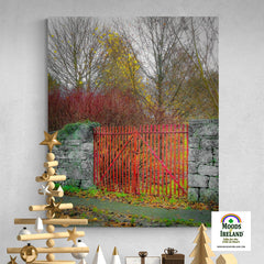 Canvas Wrap - Red Gate in Autumn, County Galway - James A. Truett - Moods of Ireland - Irish Art