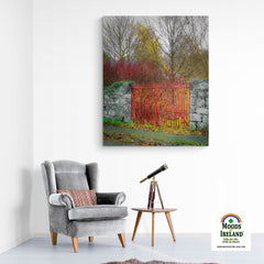 Canvas Wrap - Red Gate in Autumn, County Galway - James A. Truett - Moods of Ireland - Irish Art