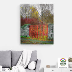 Canvas Wrap - Red Gate in Autumn, County Galway - James A. Truett - Moods of Ireland - Irish Art