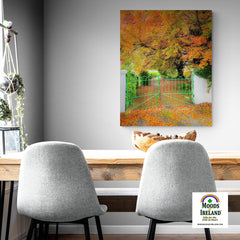 Canvas Wrap - Green Gate in Autumn, County Clare - James A. Truett - Moods of Ireland - Irish Art