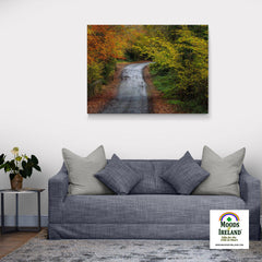 Canvas Wrap - Irish Country Road in Autumn, County Clare - James A. Truett - Moods of Ireland - Irish Art