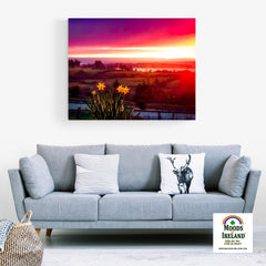 Canvas Wrap - Daffodil Sunrise in Crovraghan, County Clare, Ireland - James A. Truett - Moods of Ireland - Irish Art