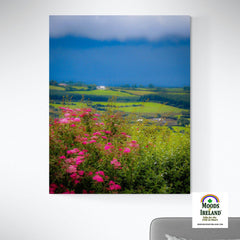 Canvas Wrap - Clouds over Green Hills of County Clare - James A. Truett - Moods of Ireland - Irish Art