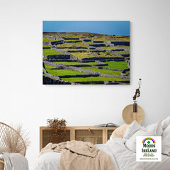 Canvas Wrap - Criss-crossed Rock Walls of Inisheer, Aran Islands, County Galway - James A. Truett - Moods of Ireland - Irish Art