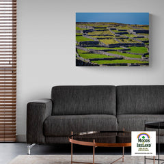 Canvas Wrap - Criss-crossed Rock Walls of Inisheer, Aran Islands, County Galway - James A. Truett - Moods of Ireland - Irish Art