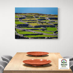 Canvas Wrap - Criss-crossed Rock Walls of Inisheer, Aran Islands, County Galway - James A. Truett - Moods of Ireland - Irish Art