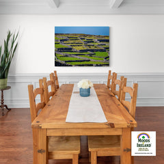 Canvas Wrap - Criss-crossed Rock Walls of Inisheer, Aran Islands, County Galway - James A. Truett - Moods of Ireland - Irish Art