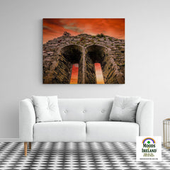 Canvas Wrap - A Fleeting Sunrise Over 800 Years of History, County Clare - James A. Truett - Moods of Ireland - Irish Art