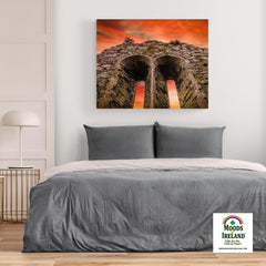 Canvas Wrap - A Fleeting Sunrise Over 800 Years of History, County Clare - James A. Truett - Moods of Ireland - Irish Art