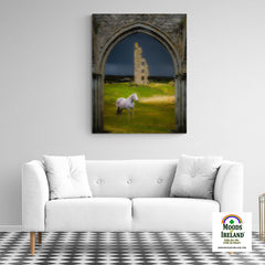 Canvas Wrap - Dough Castle in Lahinch, County Clare - James A. Truett - Moods of Ireland - Irish Art