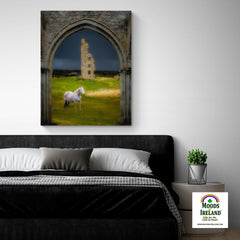 Canvas Wrap - Dough Castle in Lahinch, County Clare - James A. Truett - Moods of Ireland - Irish Art