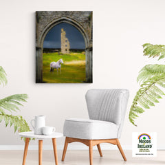 Canvas Wrap - Dough Castle in Lahinch, County Clare - James A. Truett - Moods of Ireland - Irish Art