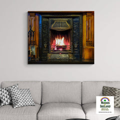 Canvas Wrap - Irish Turf Fire - James A. Truett - Moods of Ireland - Irish Art