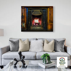 Canvas Wrap - Irish Turf Fire - James A. Truett - Moods of Ireland - Irish Art